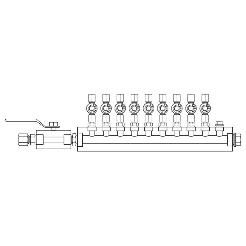 M2096051 Manifolds Stainless Steel Single Sided