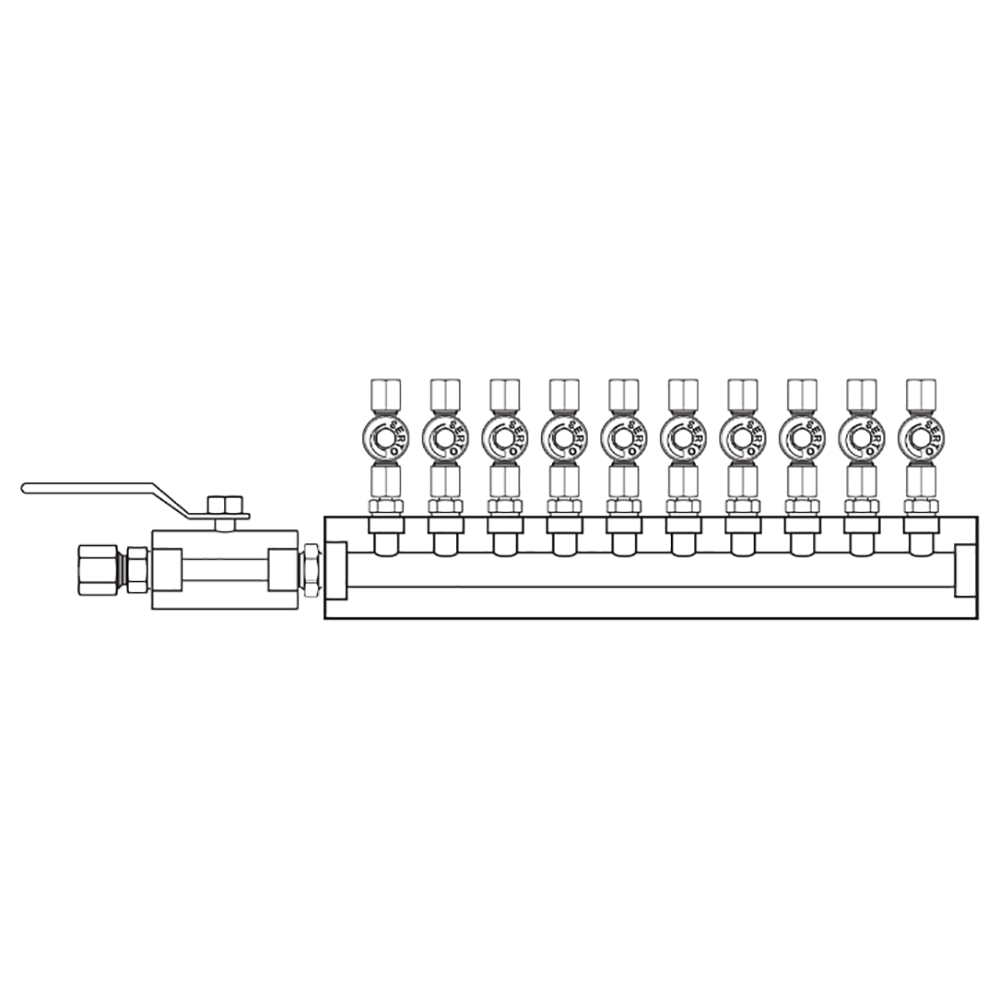 M2105020 Manifolds Stainless Steel Single Sided