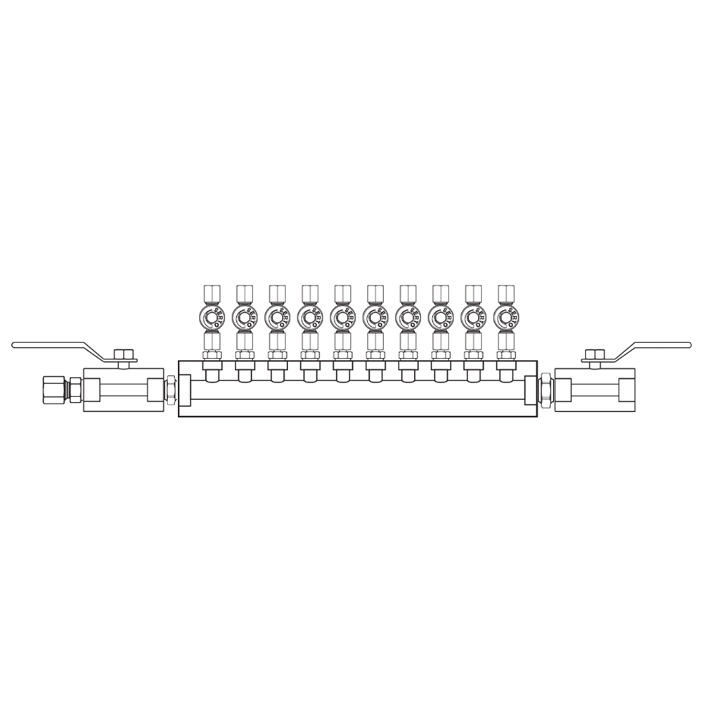 M2105032 Manifolds Stainless Steel Single Sided