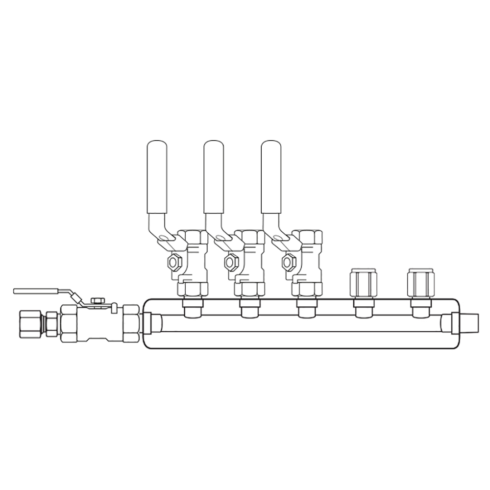 M3034030 Manifolds Stainless Steel Single Sided