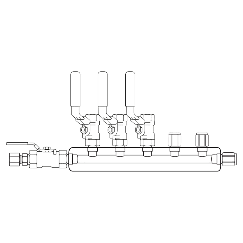 M3034051 Manifolds Stainless Steel Single Sided