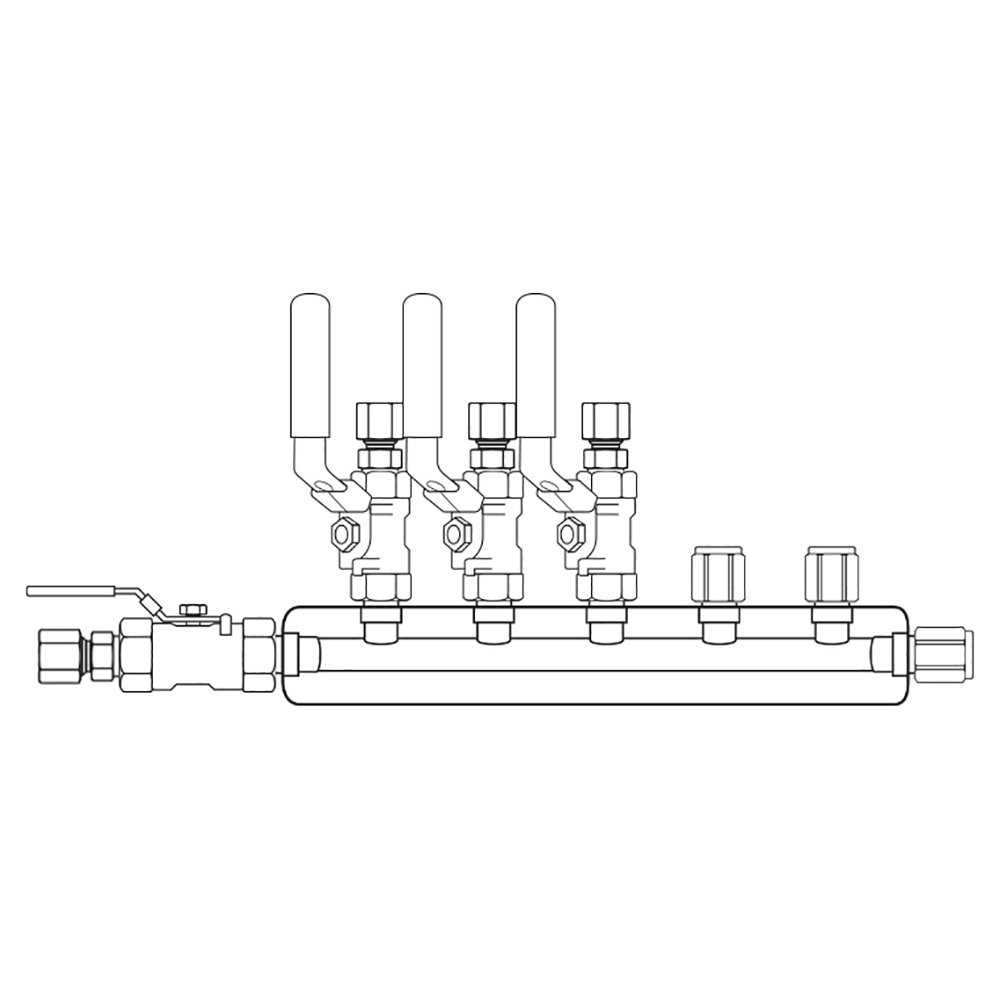 M3034121 Manifolds Stainless Steel Single Sided