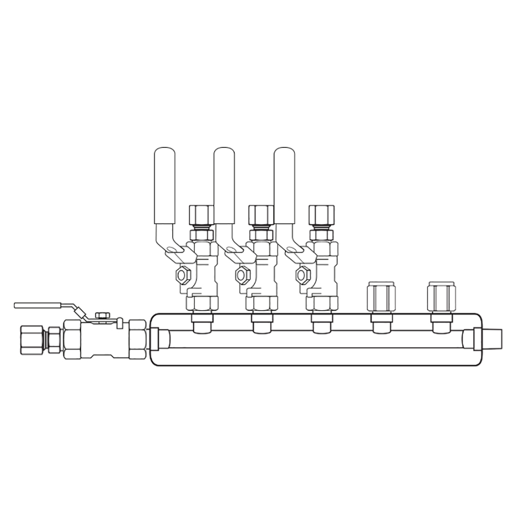 M3034130 Manifolds Stainless Steel Single Sided