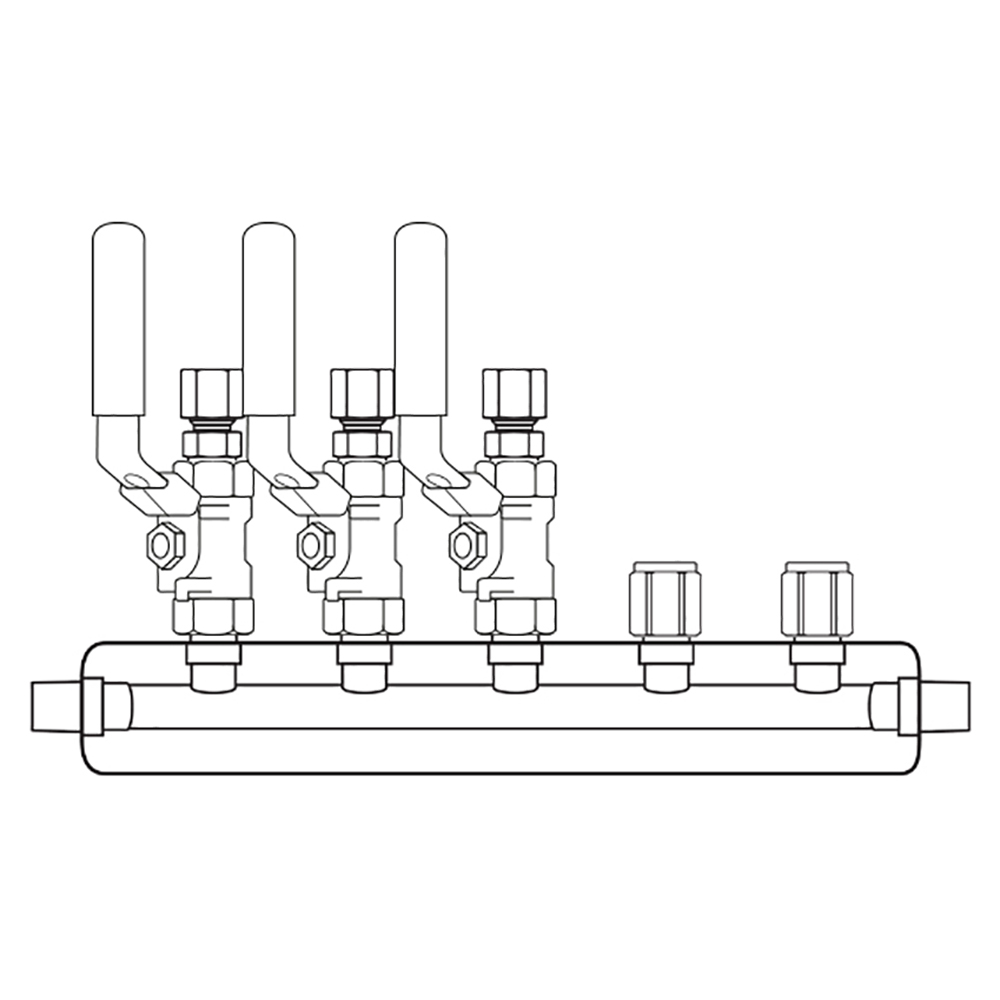 M3034300 Manifolds Stainless Steel Single Sided