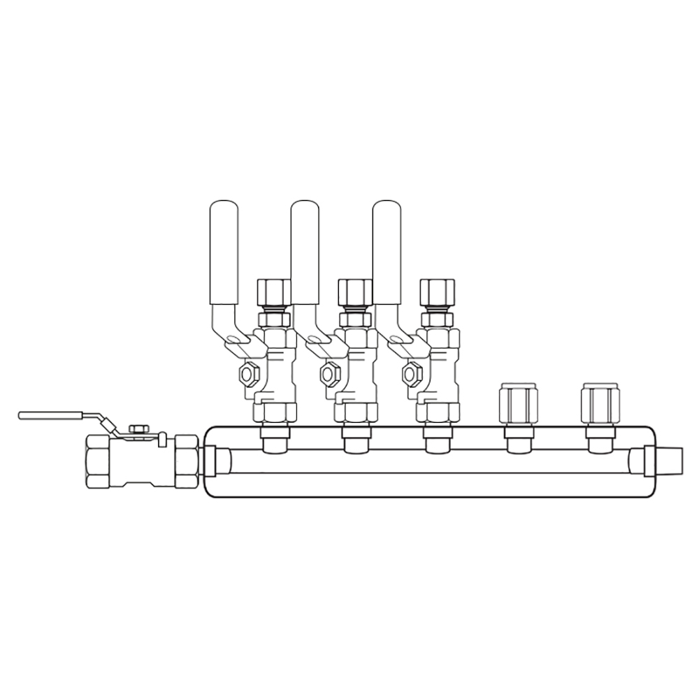 M3034310 Manifolds Stainless Steel Single Sided