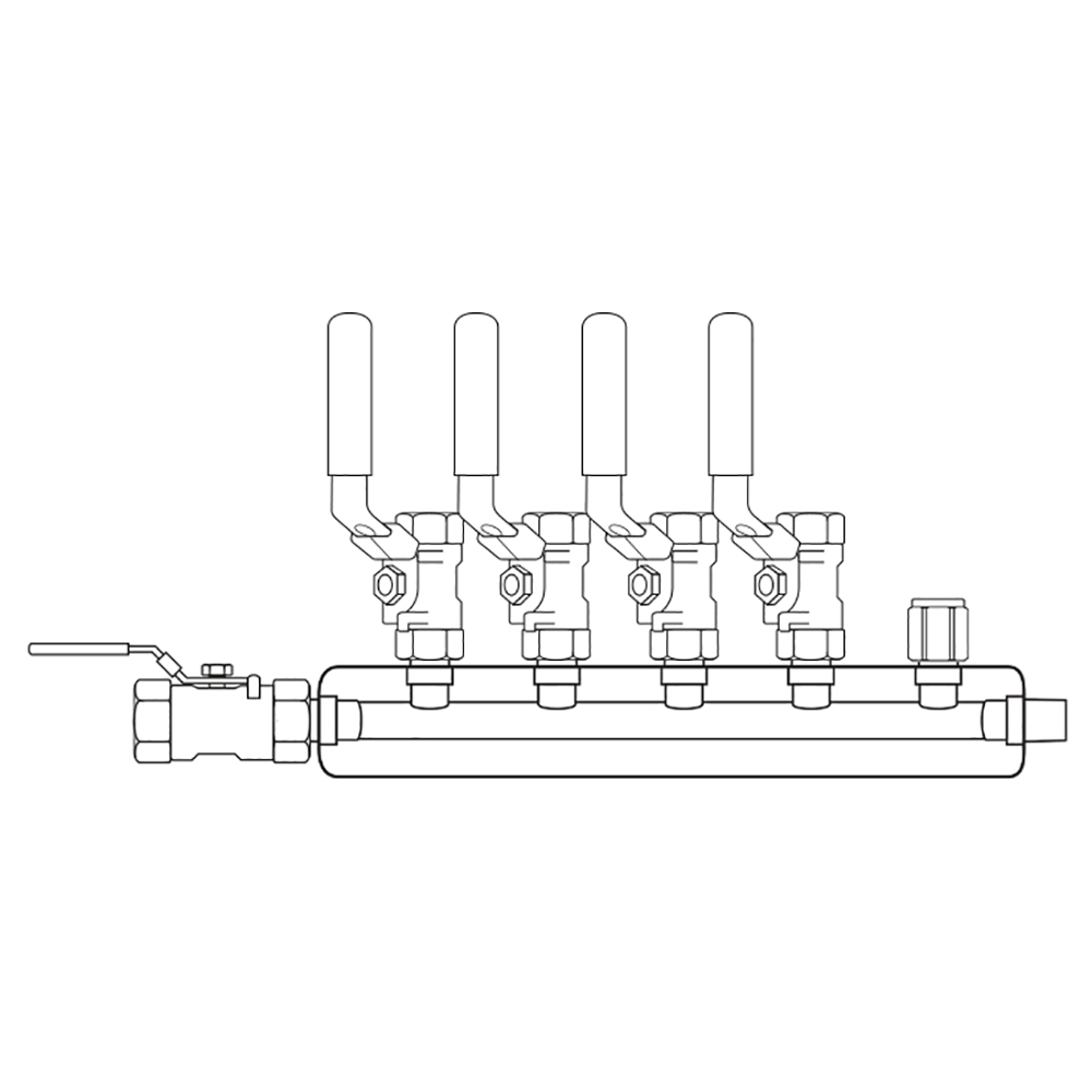 M3044010 Manifolds Stainless Steel Single Sided