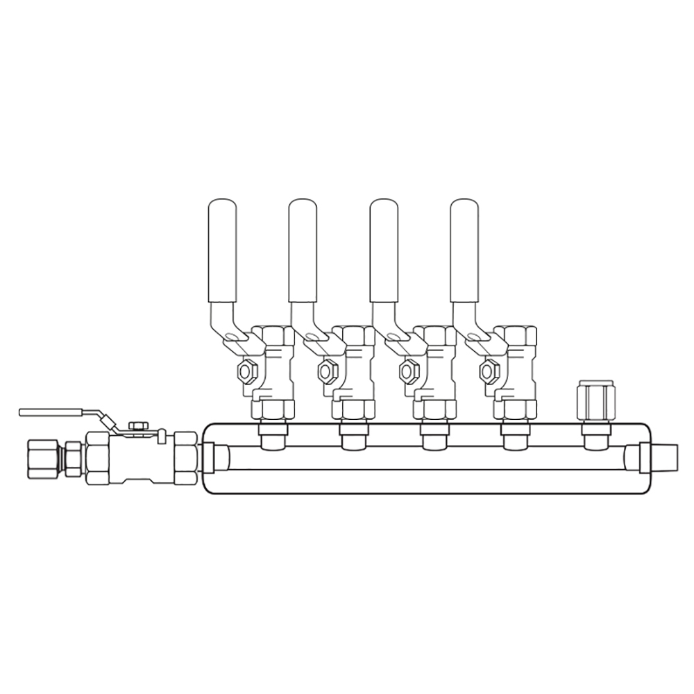 M3044030 Manifolds Stainless Steel Single Sided