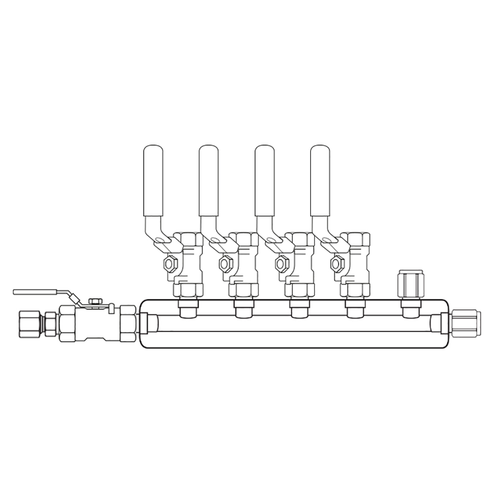 M3044031 Manifolds Stainless Steel Single Sided