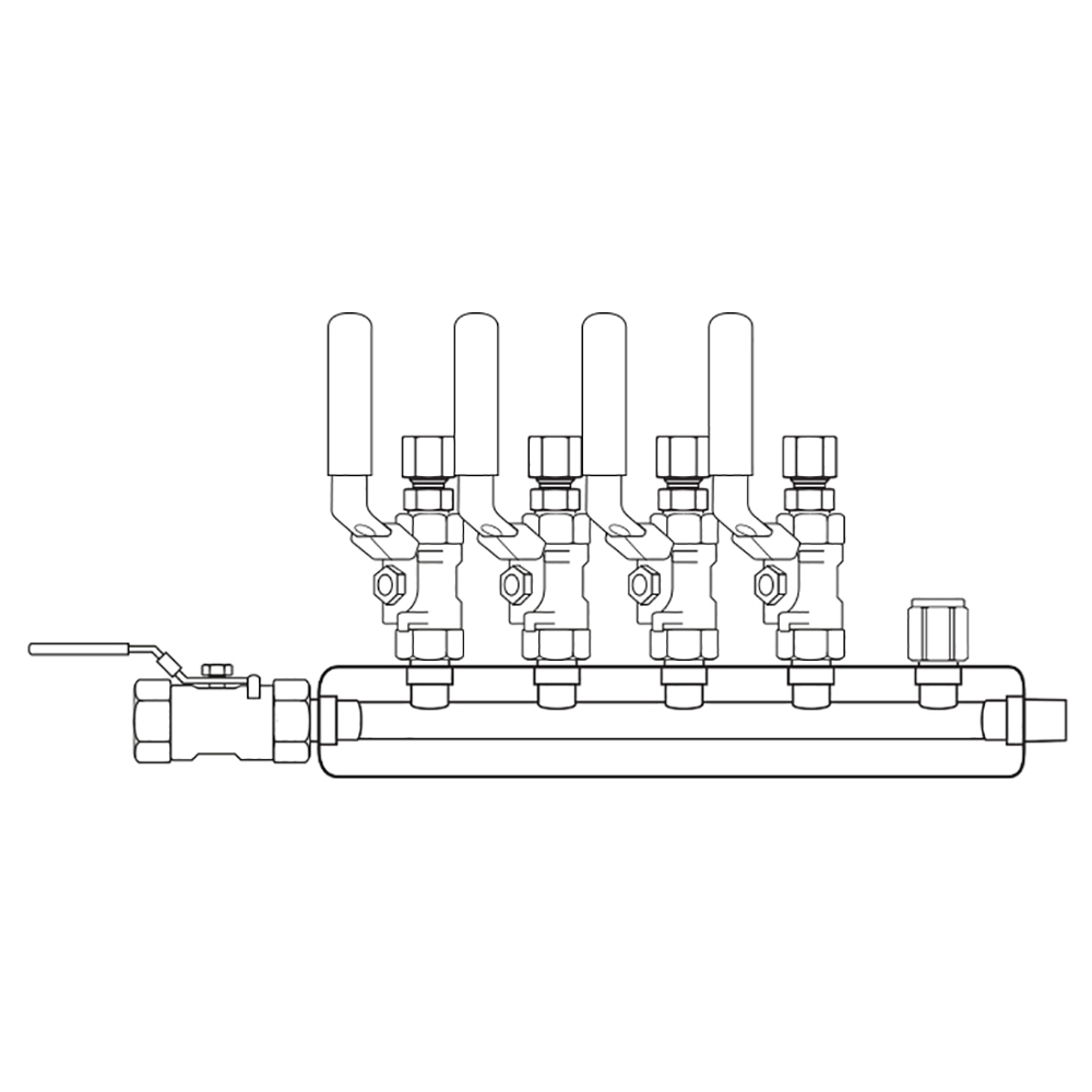 M3044110 Manifolds Stainless Steel Single Sided