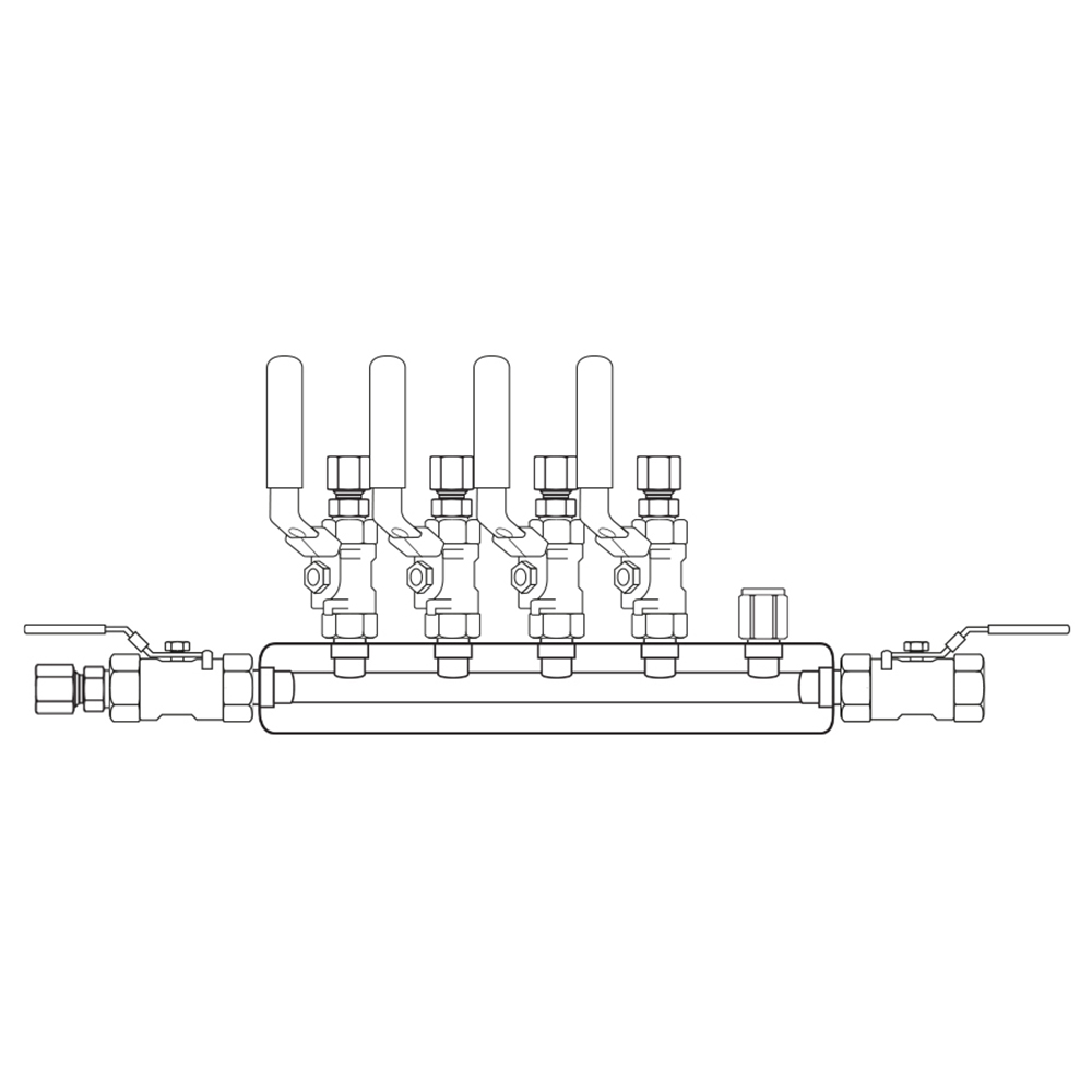 M3044122 Manifolds Stainless Steel Single Sided