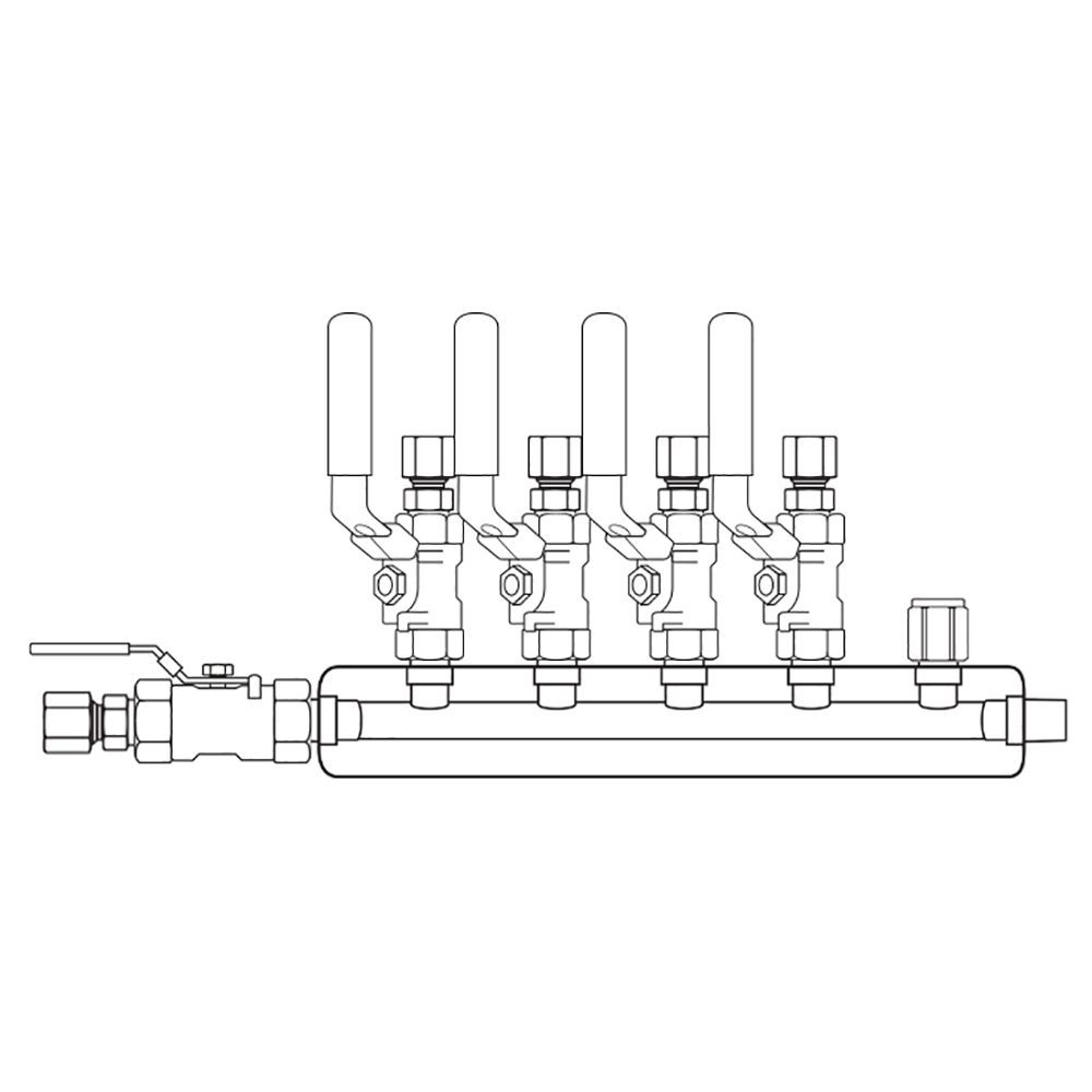 M3044150 Manifolds Stainless Steel Single Sided