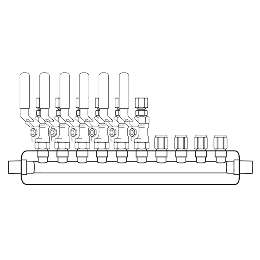 M4064100 Manifolds Stainless Steel Single Sided