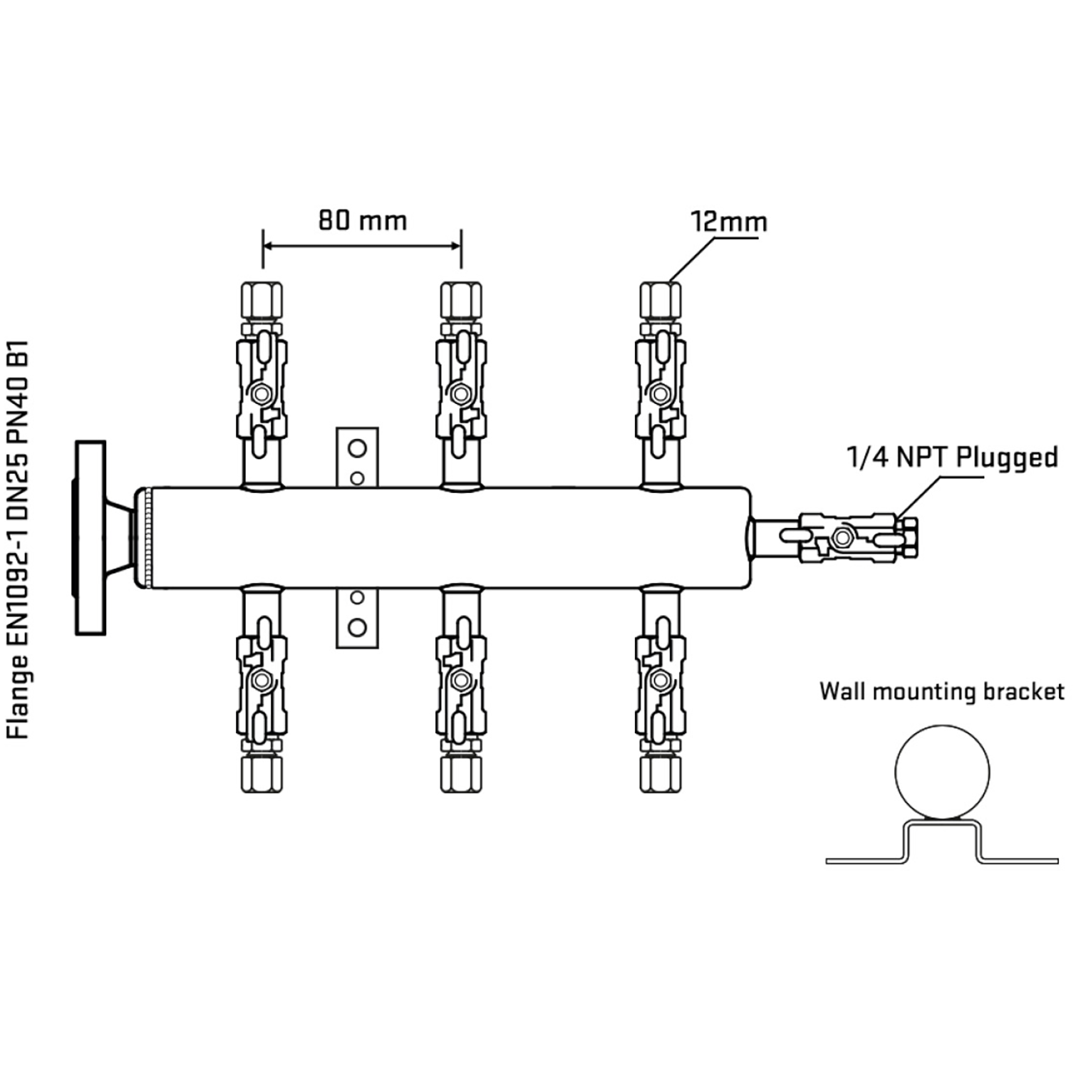 M506A040322 Manifolds Stainless Steel Double Sided