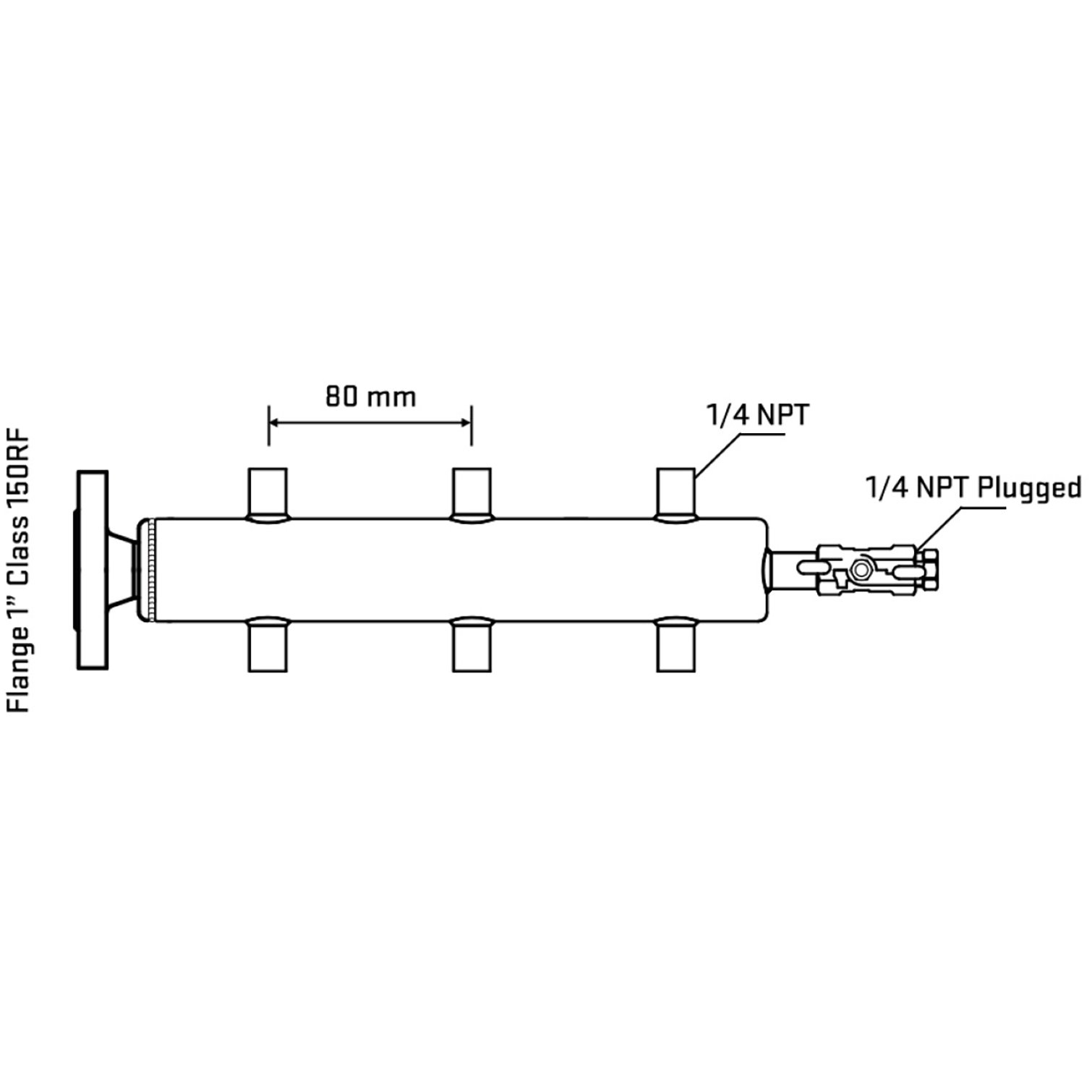 M506A070120 Manifolds Stainless Steel Double Sided