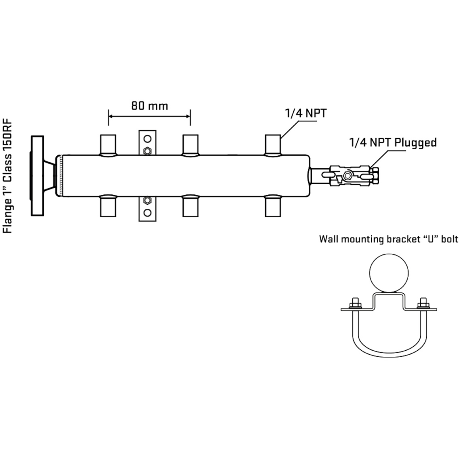 M506A070121 Manifolds Stainless Steel Double Sided