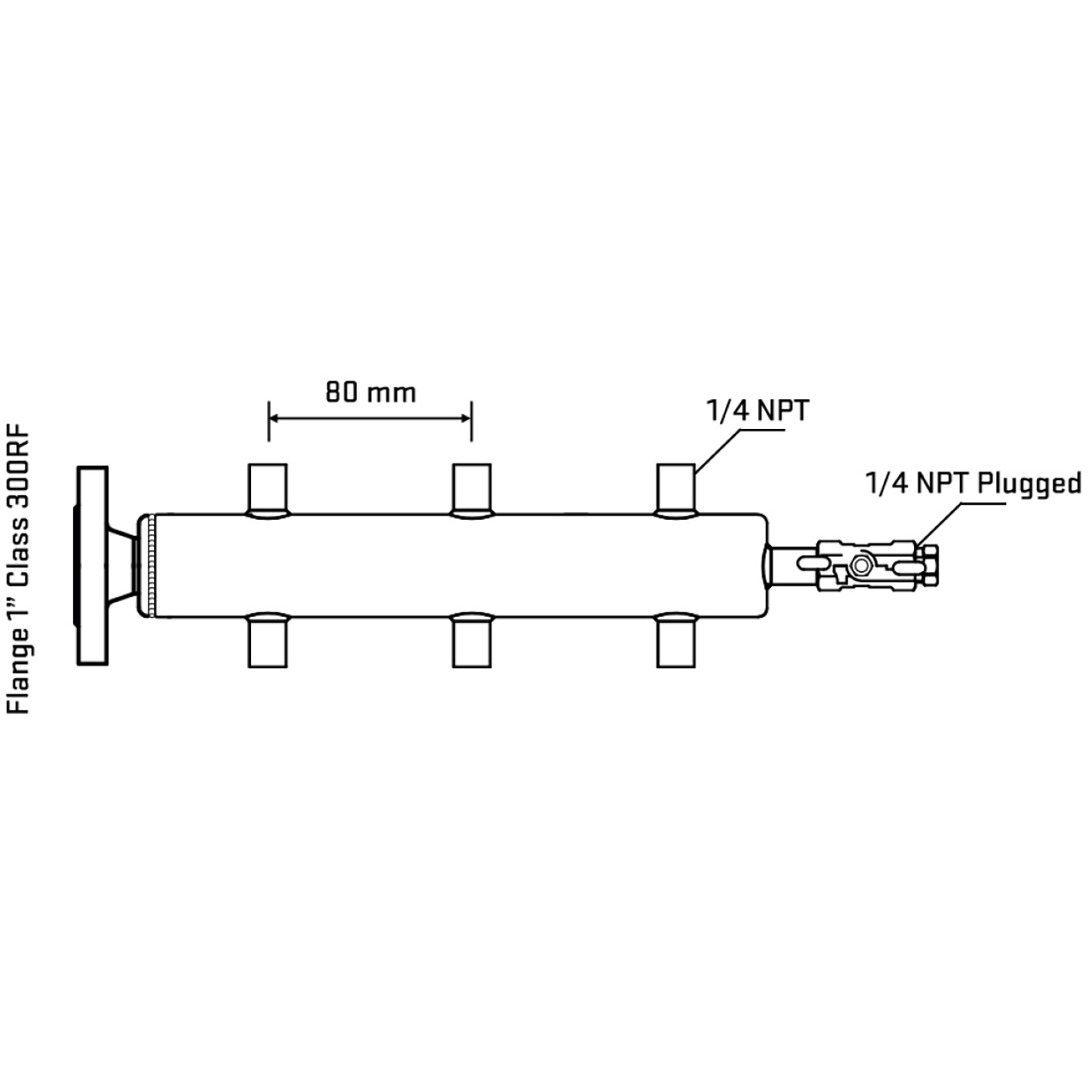 M506A070220 Manifolds Stainless Steel Double Sided