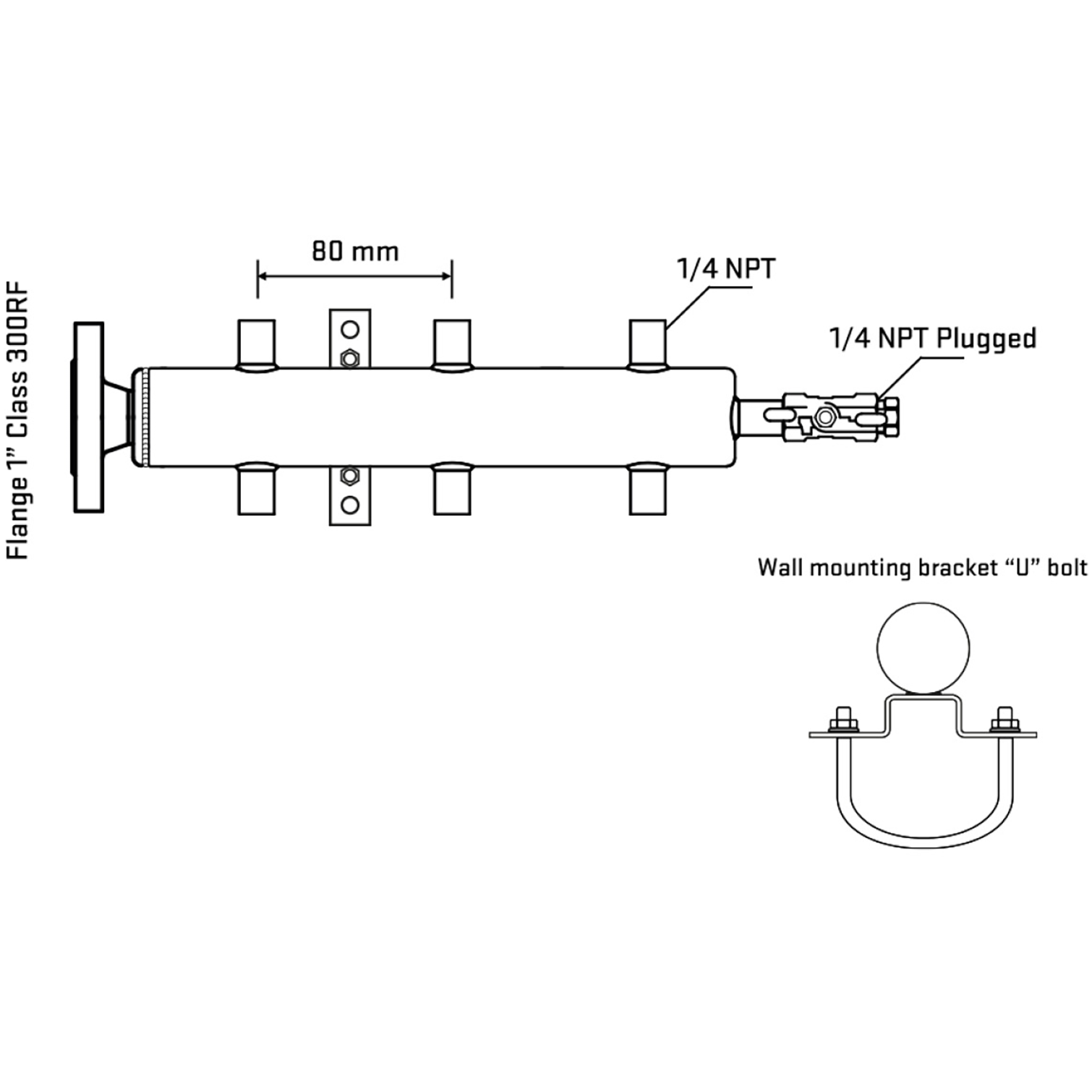 M506A070221 Manifolds Stainless Steel Double Sided