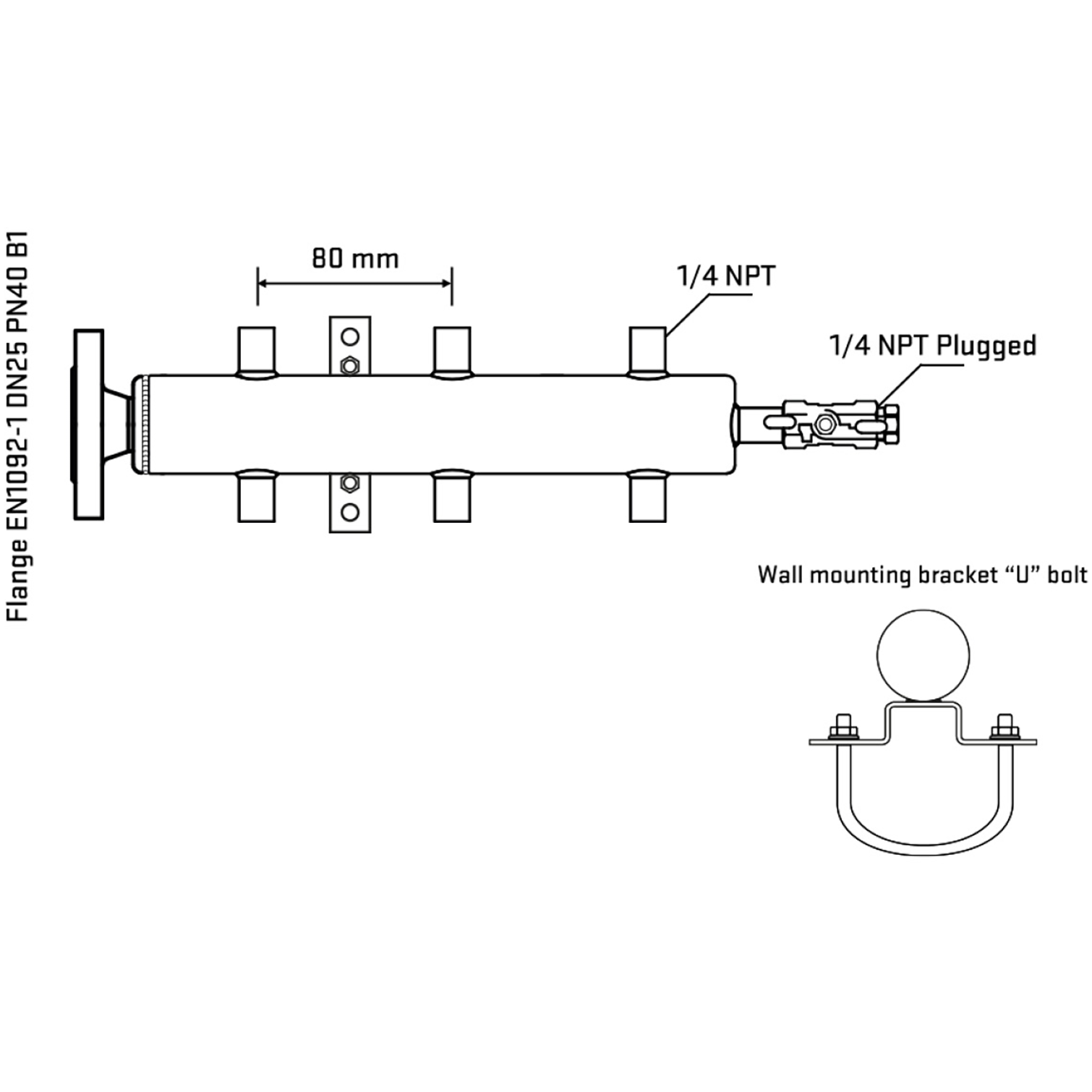 M506A070321 Manifolds Stainless Steel Double Sided