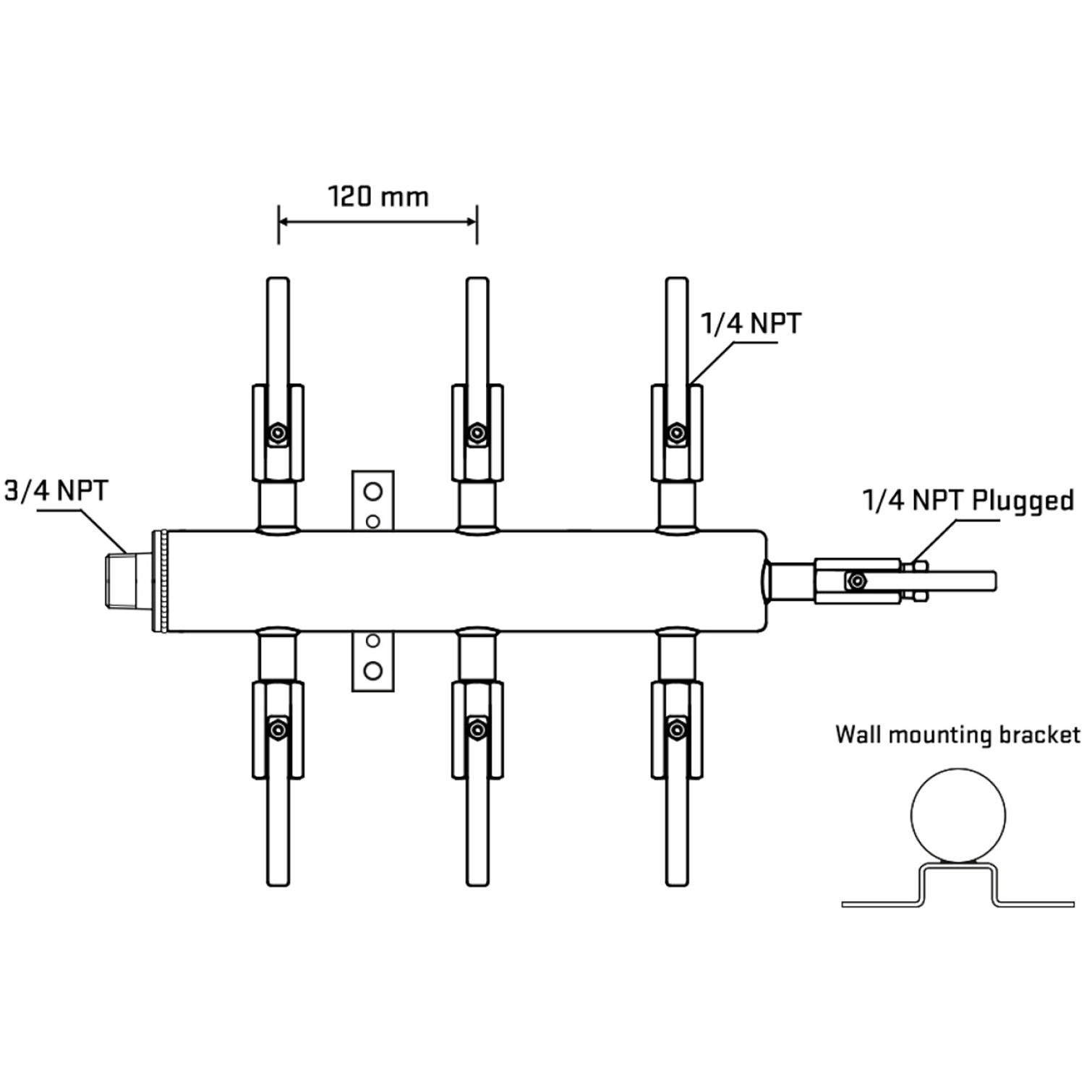 M506B090822 Manifolds Stainless Steel Double Sided