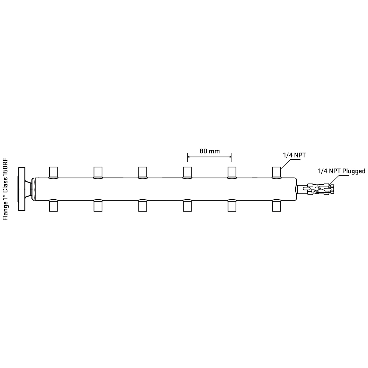 M512A070120 Manifolds Stainless Steel Double Sided